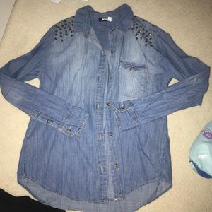 BDG jean button up
